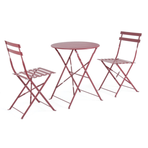 Set Bistrot 3 Pz Wissant Rosso Scarlet