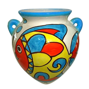 Vaso Da Muro Fantasia Pesce Blu- Diam 14