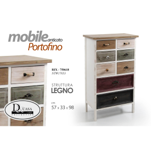 Mobile anticato portofino 750618