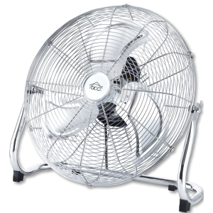 Ventilatore verticale cromato 45 cm