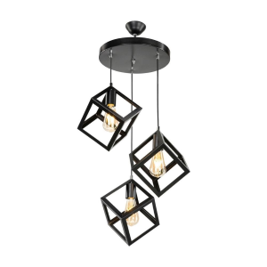 Lampada a sospensione  Agatha MDL3790 3 cubi nero