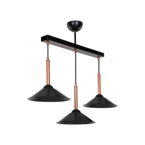 Lampada a sospensione Mandarin MDL4221 con paralumi metallo nero