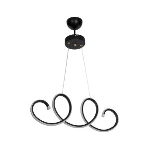 Lampada a sospensione LED Afra forma spirale nera MDL4441