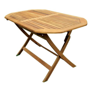 Tavolo legno ovale pieghevole cm 120X75X72