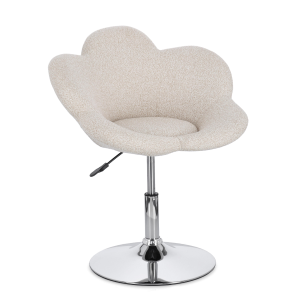 Poltroncina Fleur Cromo-Beige