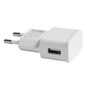 Caricatore presa muro 1usb bianco