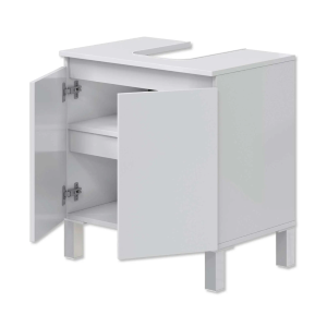 Mobile Bagno Bianco Lucido 2A Sottolavabo Cm 60x40x63,5H