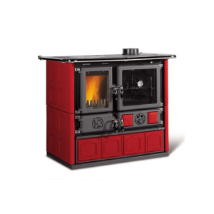 Cucina a Legna 8.8 kW Rosa 5.0 VST Ceramica Bordeaux