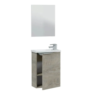 Mobile Bagno Sospeso Rovere alaska con lavabo COMPACT Cm 40x22x58H