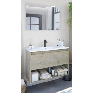 Mobile Bagno Sospeso Rovere Alaska 1 cassett8 Cm 80x45x86H