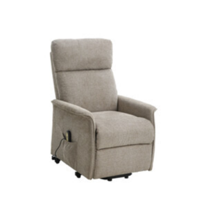 Poltrona Recliner Relax Alzapersona Tessuto Beige