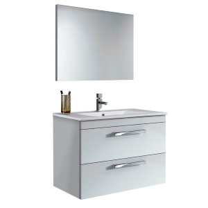 Mobile Bagno Sospeso Bianco Laccato cm 80X46X58H