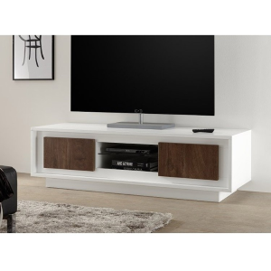 Porta Tv Sky Bianco / Cognac