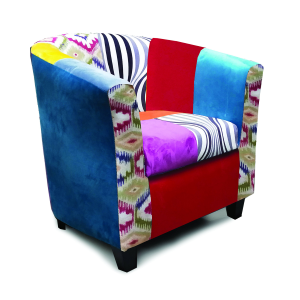 Poltroncina Samar Tessuto Patchwork