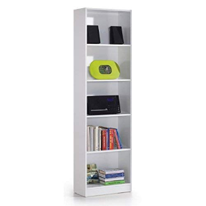 Libreria 5 Piani Bianca 52X25X180H