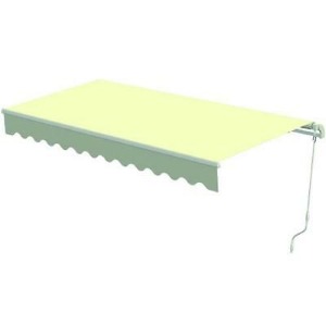 Tenda da sole avvolgibile a braccio doppio snodo beige 195x150 cm